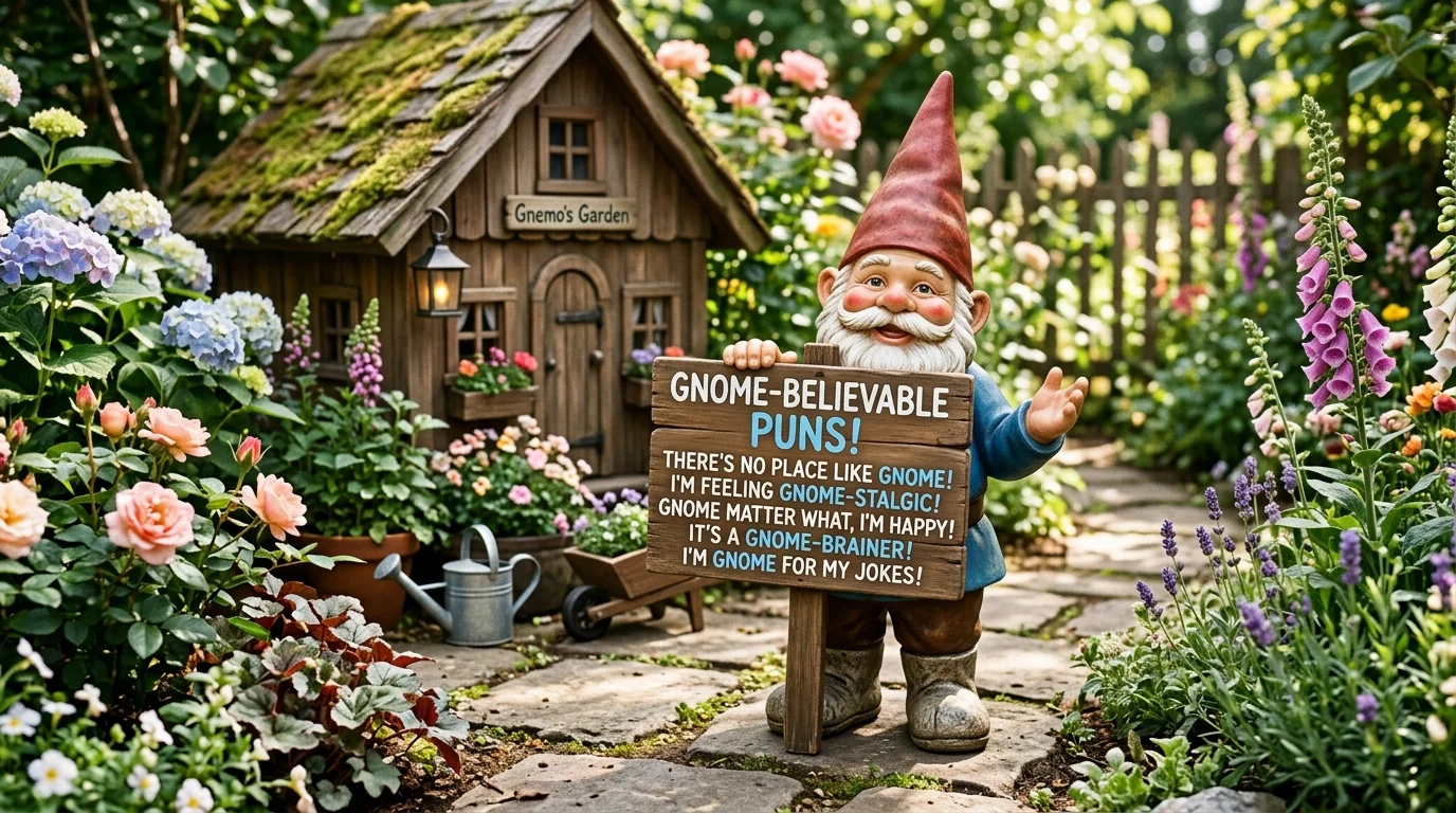 One-Liner Gnome Puns