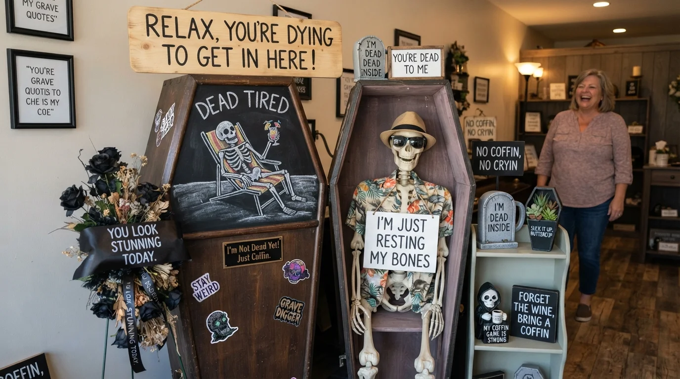 Clever Coffin Wordplay