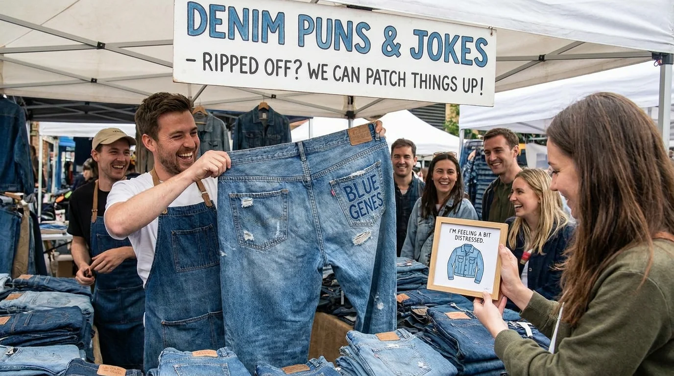 Clever Denim Wordplay