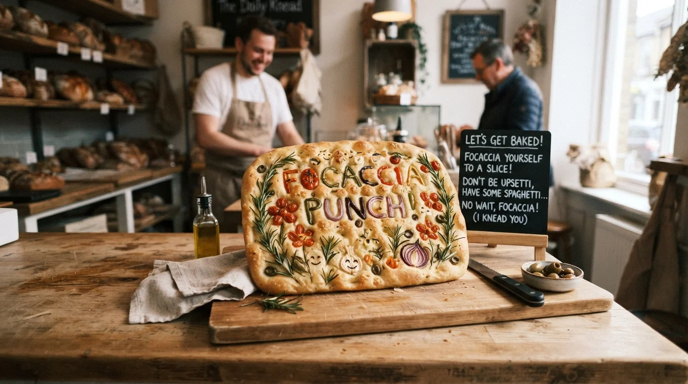 Clever Focaccia Wordplay