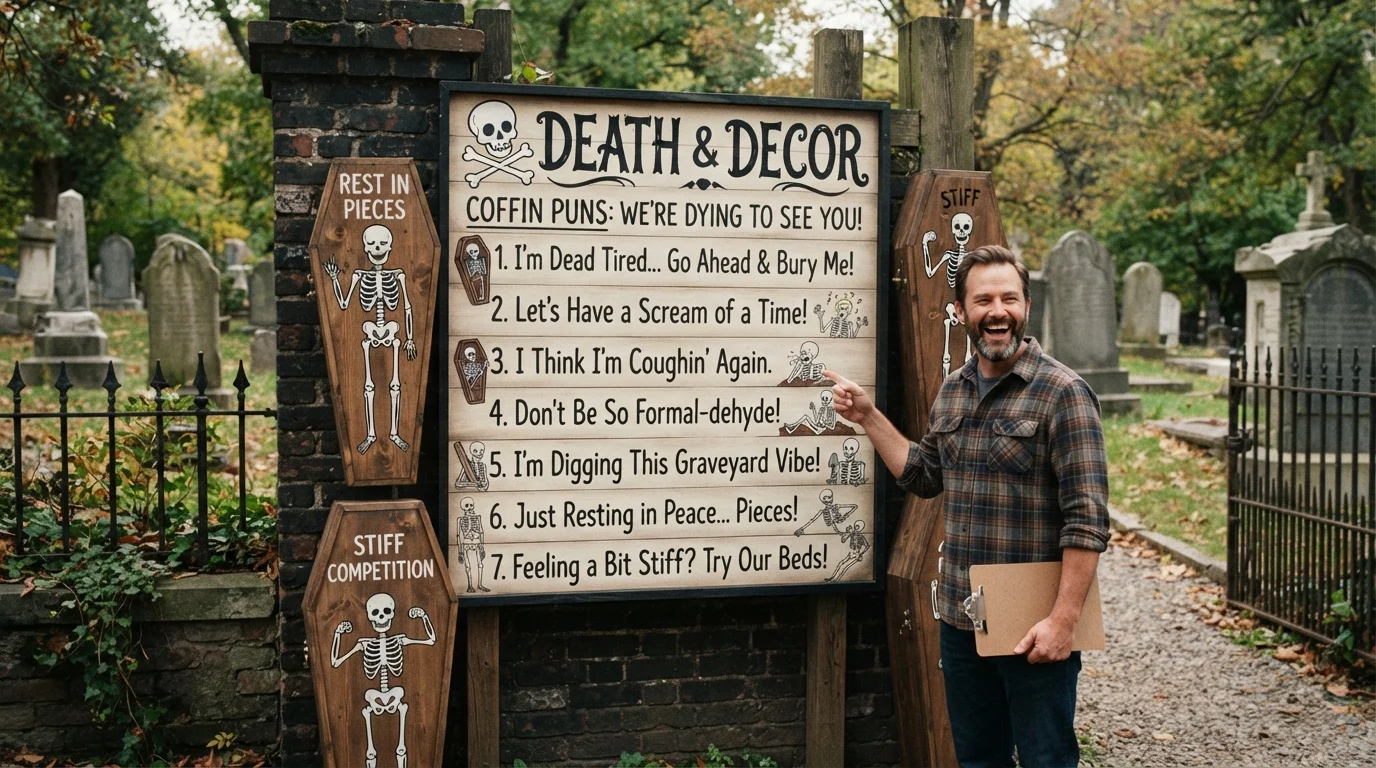 Funny Coffin Puns