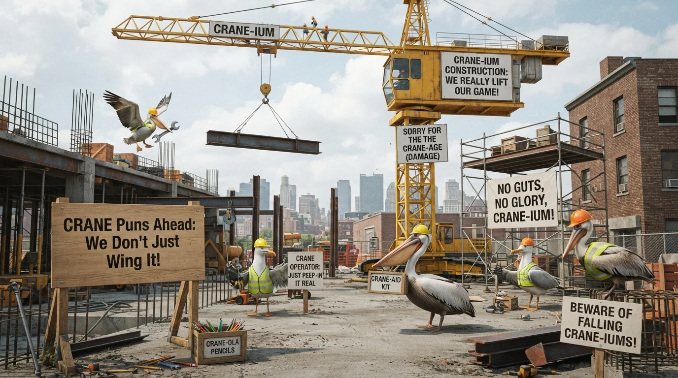 Funny Crane Puns