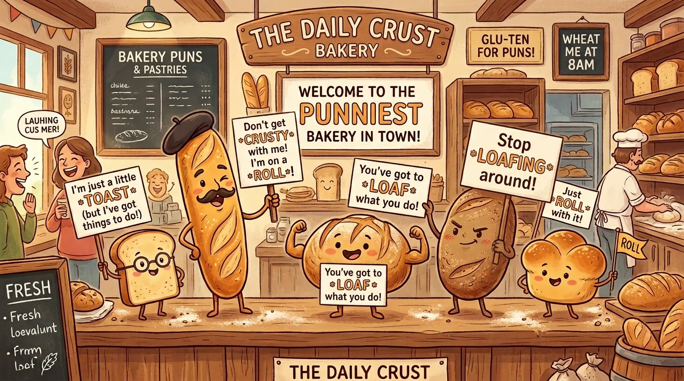 278+ Bread Puns That Are On a Roll Funny, Clever & Loaf-Out-Loud Jokes