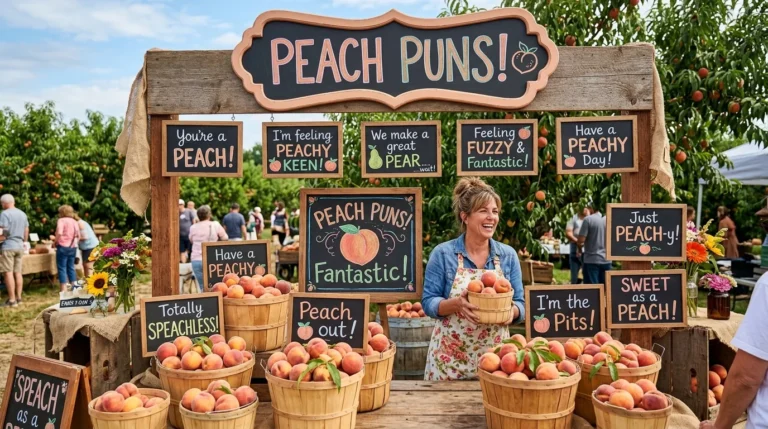 One-Liner Peach Puns
