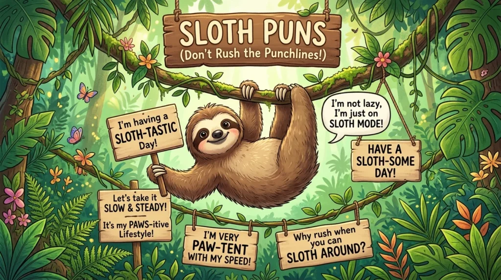Sloth Puns