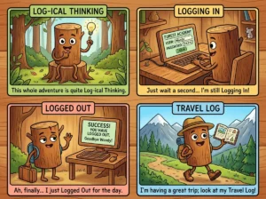 log puns